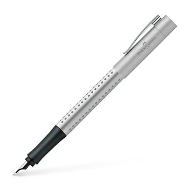 FABER-CASTELL 140906 - Füller Grip 2011, Feder F, Silber, 1 Stück im Sale